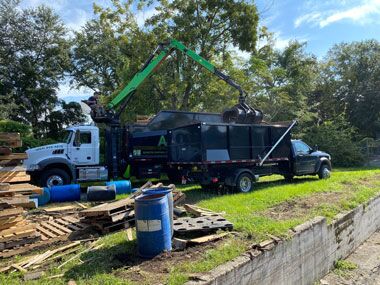 Dumpster Bags and Grapple Truck